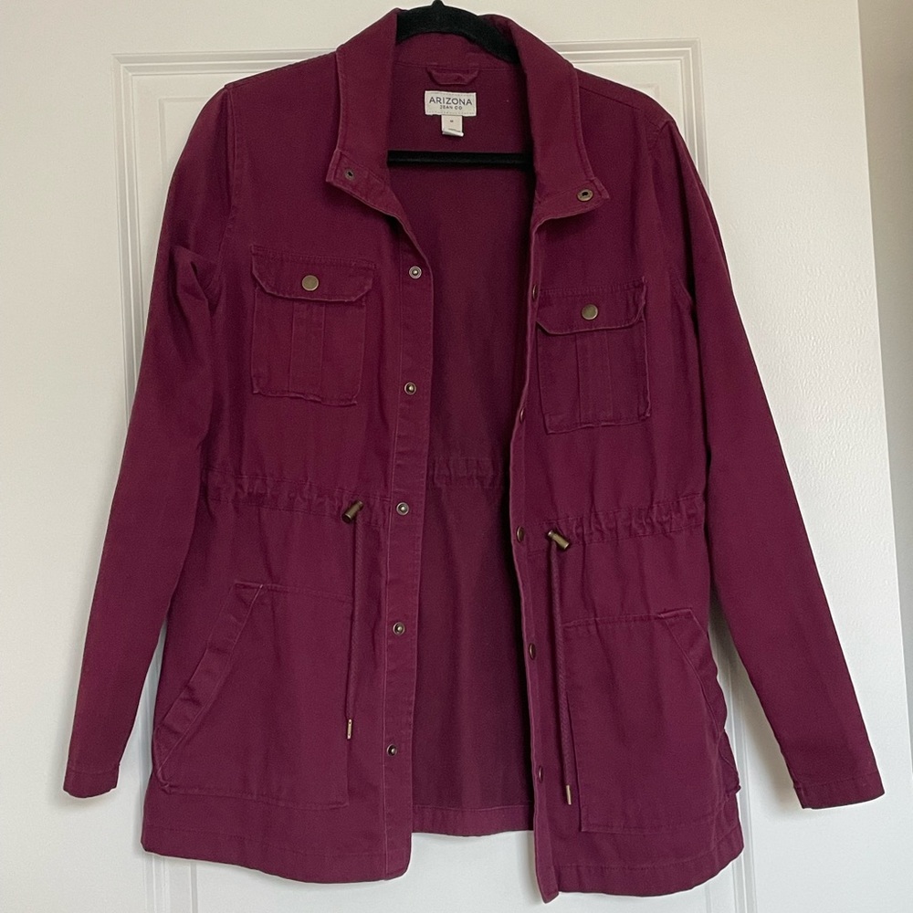 Burgundy Arizona Jean Co Light Jacket